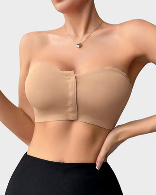 Yack Saint® Strapless Voor-Sluiting Beha met Luipaardprint