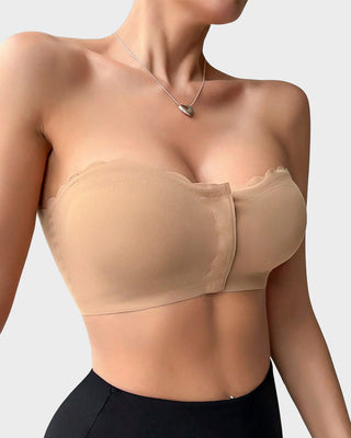 Yack Saint® Strapless Voor-Sluiting Beha met Luipaardprint