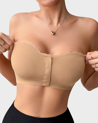 Yack Saint® Strapless Voor-Sluiting Beha met Luipaardprint