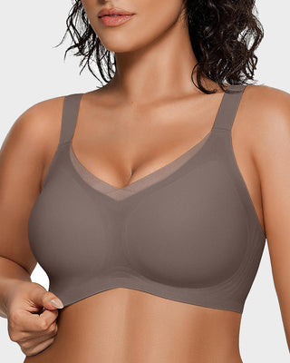 Draadloze V-Mesh Bralette met Comfort & Ondersteuning