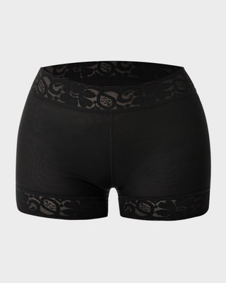Shapewear Shorts met Hoge Taille en Kant