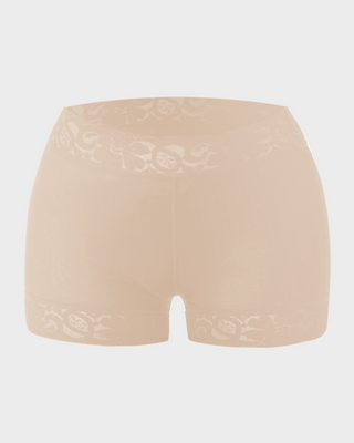 Shapewear Shorts met Hoge Taille en Kant