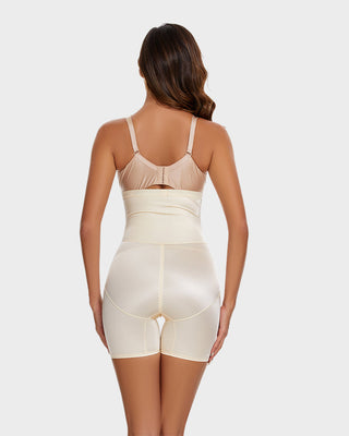 Hoge Taille Compressie Shaping Shorts tot halverwege het Bovenbeen (2 stuks)