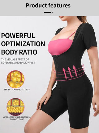 Dames Fitness Bodysuit met Rits en Zweetstimulerend Effect