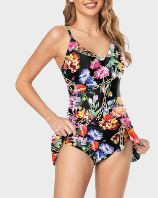 Dames Badpak in Eén Stuk – Slim Fit & Buikcontrole voor Plus Size