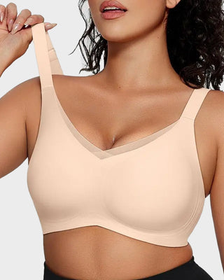 Draadloze V-Mesh Bralette met Comfort & Ondersteuning