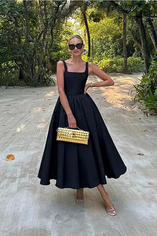 DIONISA | Elegante Zwarte Maxi Dress