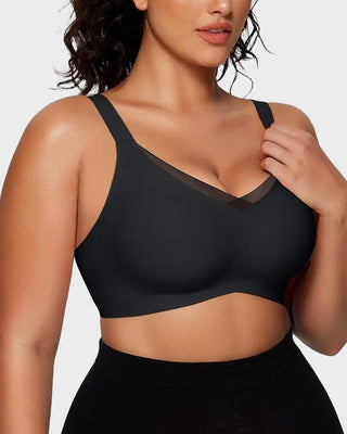 Draadloze V-Mesh Bralette met Comfort & Ondersteuning