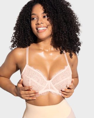 Comfortabele Ongevoerde Kant Push-Up Beugel-BH