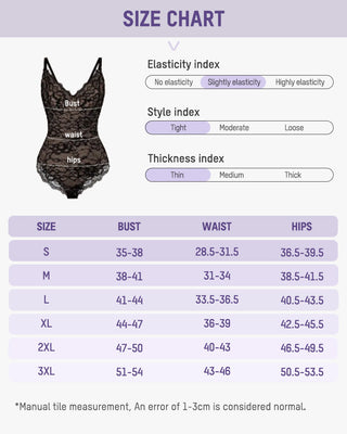 Diepe V-Kanten Bodysuit met String en Sculpting Effect