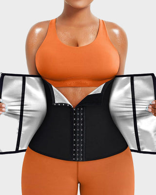 Dubbele Laag Tailletrainer & Zweetband – Voor Maximale Compressie en Vetverbranding