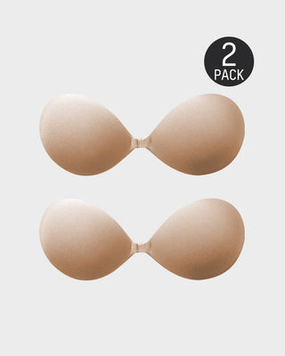 Onzichtbare Push-Up BH met Plakstrip en Sluiting aan de Voorzijde (2 paar)