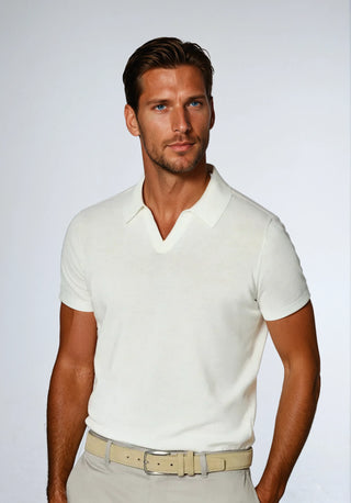 Buttonless Polo - Wit