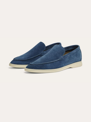 Classic Suede Loafers – Intens Blauw