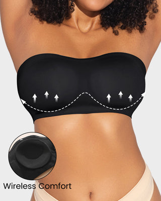 Anti-Slip Bandeau BH met Kruislingse Zijsluiting