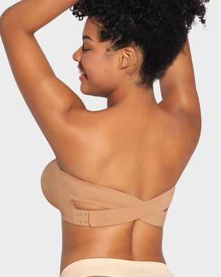 Anti-Slip Bandeau BH met Kruislingse Zijsluiting