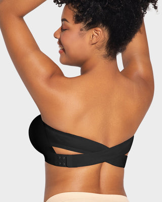 Anti-Slip Bandeau BH met Kruislingse Zijsluiting