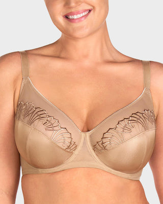 Plus-Size Minimizer BH met Parelglans Kant