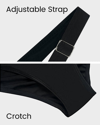 Eendelig Badpak met Ruches, Strikknoop & Tummy Control