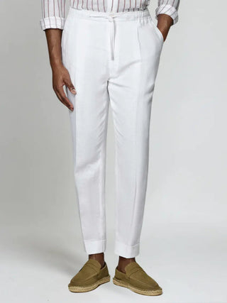 Luchtige Linnen Broek - Wit