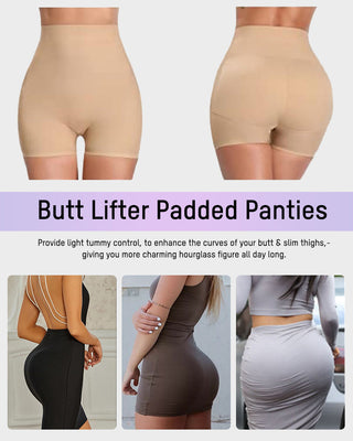 Naadloze High-Waist Shapewear Shorts met Booty Lift & Tummy Control