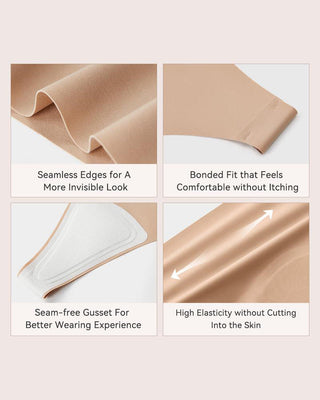 Naadloze String met Camel Toe Cover (5-Pack)