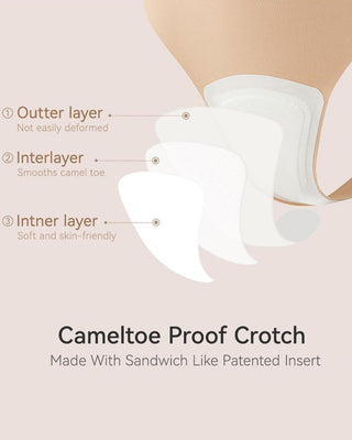 Naadloze String met Camel Toe Cover (5-Pack)