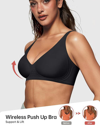 Naadloze Deep V Push-Up Draadloze BH