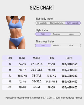 Sportieve Bralette met Open Rug & Hipster Bikini met Tailleband – Set