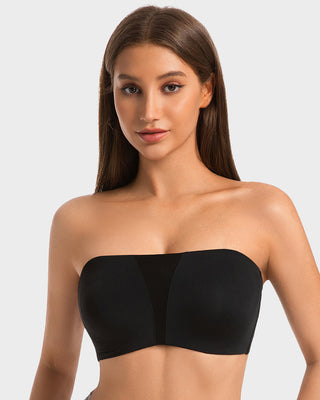 Strapless Bandeau BH met Volledige Dekking en Antisliplaag