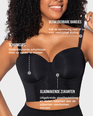 Strapless BH met Lage Rug