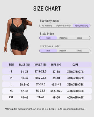 High-Waist Bikini Set met Dubbele Strikbandjes & Tummy Control