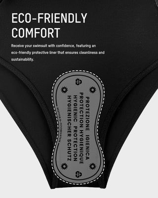 High-Waist Bikini Set met Dubbele Strikbandjes & Tummy Control