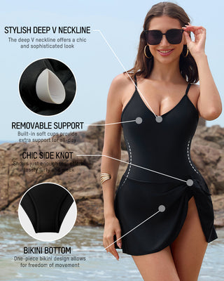 Dames Badpak in Eén Stuk – Slim Fit & Buikcontrole voor Plus Size