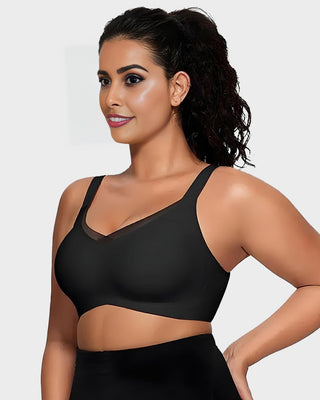 Draadloze V-Mesh Bralette met Comfort & Ondersteuning