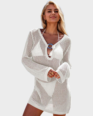 Zomerse Allure Strandjurk met Kantdetails