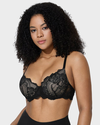 Kanten Push-Up BH – Volledige Bedekking