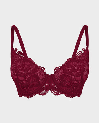 Kanten Push-Up BH – Volledige Bedekking