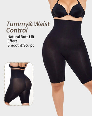 Naadloze Shaping Shorts met Hoge Taille en Billift