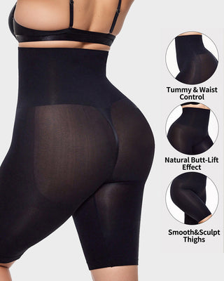 Naadloze Shaping Shorts met Hoge Taille en Billift