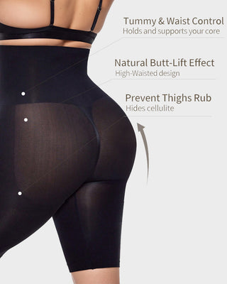 Naadloze Shaping Shorts met Hoge Taille en Billift