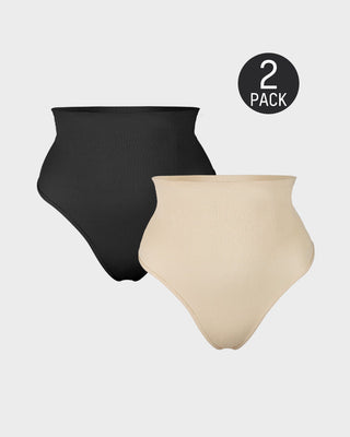 Mid Waist Tummy Control String (2-pack)