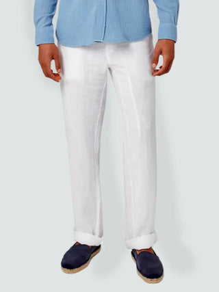 Classico Linnen Broek - Wit